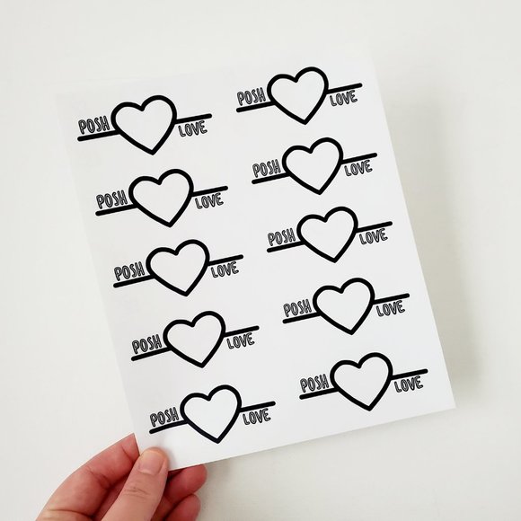 LB033 Posh Love Poshmark Stickers  [Price Firm] - Picture 5 of 8